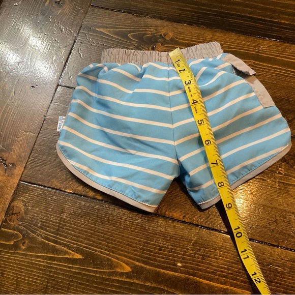 i play. Blue and White Striped Swim Trunks - Picture 7 of 9